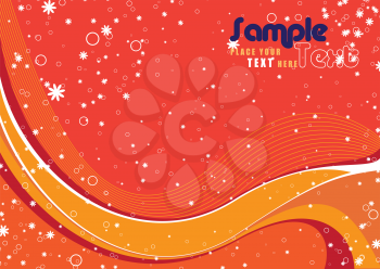 Royalty Free Clipart Image of an Orange Background With Space for Text