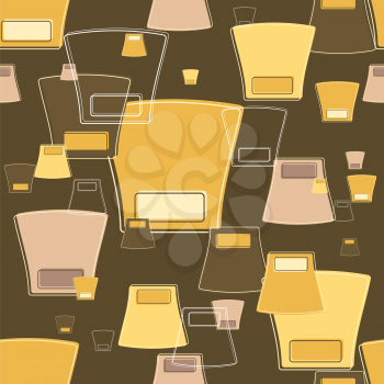 Royalty Free Clipart Image of a Background in Browns and Golds