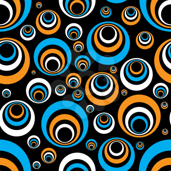 Royalty Free Clipart Image of a Seventies Background
