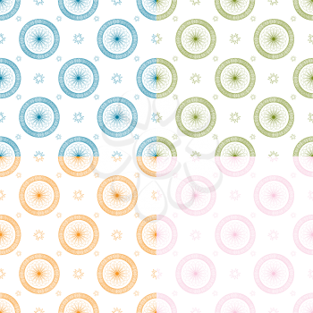 Royalty Free Clipart Image of a Seamless Background With Circles