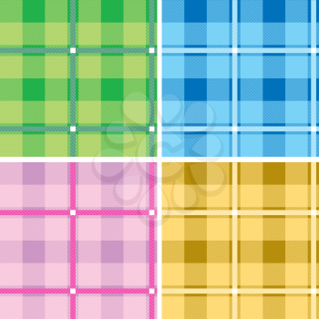Royalty Free Clipart Image of Plaid Backgrounds