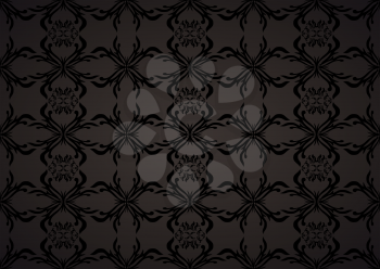 Royalty Free Clipart Image of a Dark Patterned Background