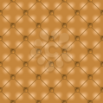 Royalty Free Clipart Image of a Brown Leather Background