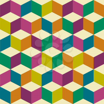 Seventies inspired jester background with seamless repeating tile background