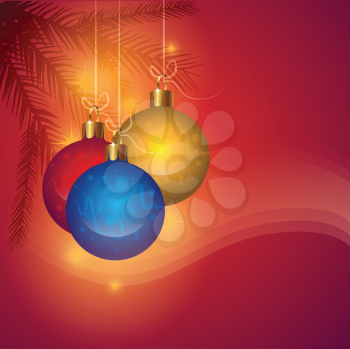 Royalty Free Clipart Image of a Christmas Background