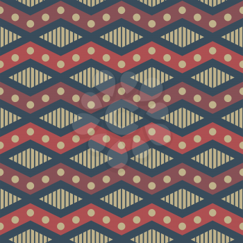Abstract seamless pattern with repeating geometry.
