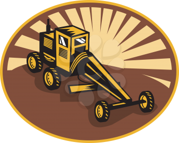 Royalty Free Clipart Image of a Grader
