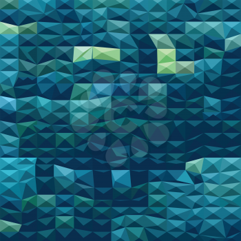 Low polygon style illustration of a blue abstract background.