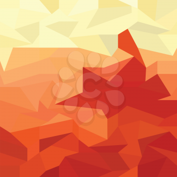 Low polygon style illustration of a red abstract background.