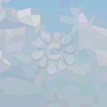 Low polygon style illustration of a blue haze abstract geometric background.
