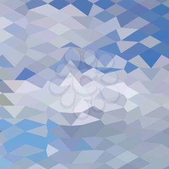 Low polygon style illustration of a grey ocean wave abstract background.