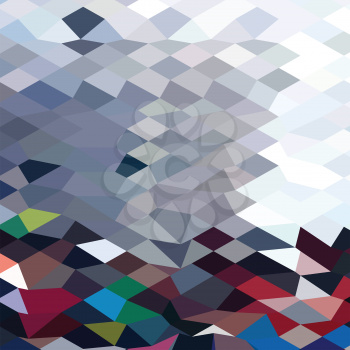 Low polygon style illustration of a tidal wave abstract background.