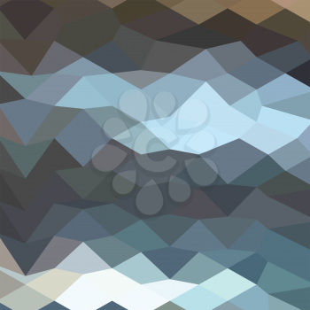 Low polygon style illustration of aquamarine surf abstract geometric background.