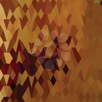 Low polygon style illustration of a autumn leaves abstract background.
