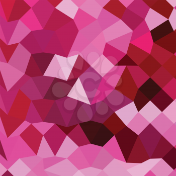 Low polygon style illustration of a cerise pink abstract geometric background.