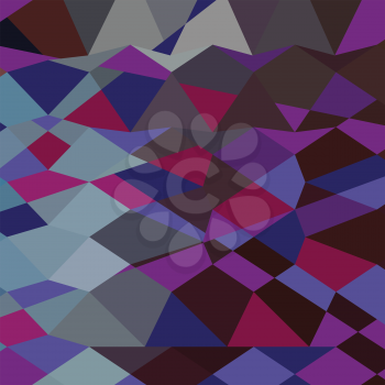 Low polygon style illustration of a deep magenta abstract geometric background.