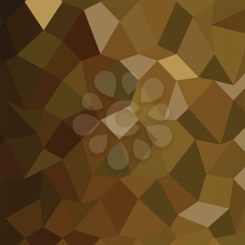 Low polygon style illustration of olive drab abstract geometric background.
