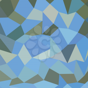 Low polygon style illustration of a bondi blue abstract geometric background.