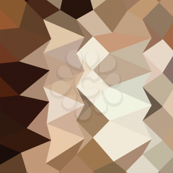 Low polygon style illustration of burlywood brown abstract geometric background.