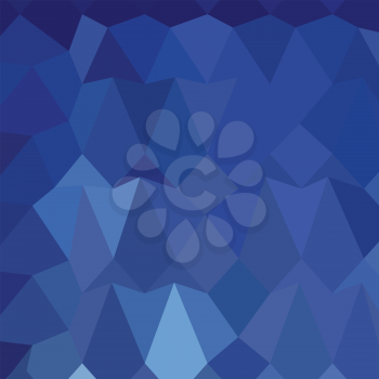 Low polygon style illustration of catalina blue abstract geometric background.