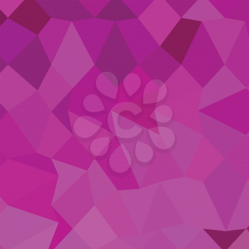 Low polygon style illustration of persian rose pink abstract geometric background.