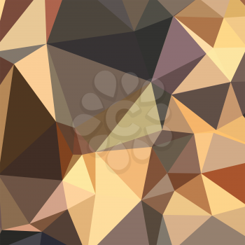 Low polygon style illustration of a bole brown abstract geometric background.
