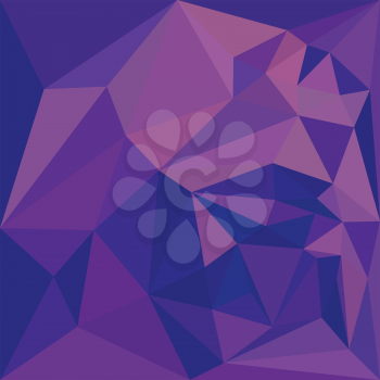 Low polygon style illustration of a han purple abstract geometric background.