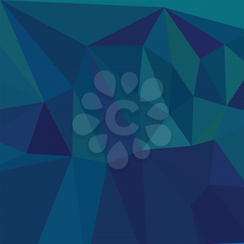 Low polygon style illustration of a medium teal blue abstract geometric background.