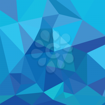 Low polygon style illustration of a moonstone blue abstract geometric background.