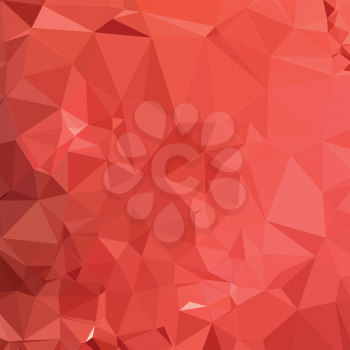 Low polygon style illustration of an american rose red abstract geometric background.