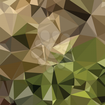 Low polygon style illustration of a burlywood brown abstract geometric background.