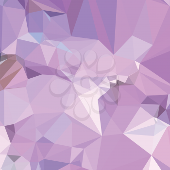 Low polygon style illustration of electric lavender abstract geometric background.