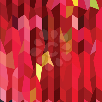 Low polygon style illustration of cardinal red abstract geometric background.