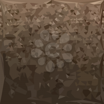 Low polygon style illustration of an antique brass camo abstract geometric background.