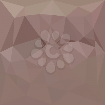 Low polygon style illustration of a copper rose abstract geometric background.