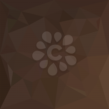 Low polygon style illustration of a dark puce brown abstract geometric background.