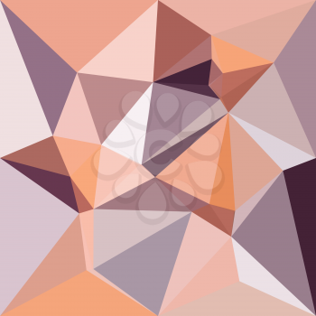 Low polygon style illustration of almond beige abstract geometric background.