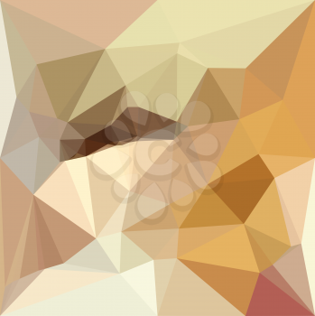 Low polygon style illustration of a corn yellow beige abstract geometric background.