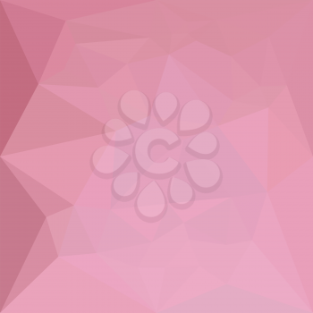 Low polygon style illustration of a rosy brown abstract geometric background.