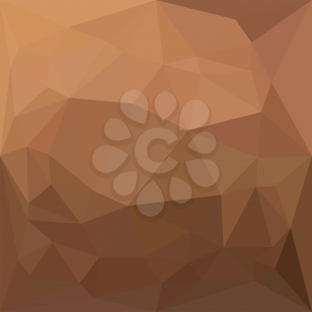 Low polygon style illustration of a burlywood goldenrod abstract geometric background.