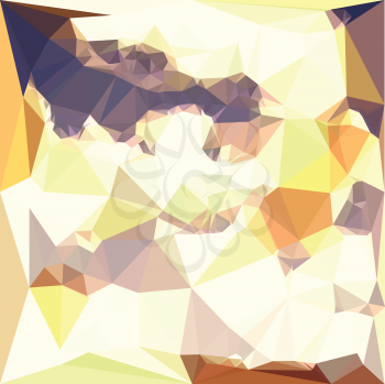 Low polygon style illustration of a golden wheat abstract geometric background.