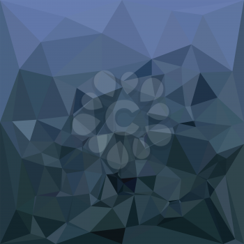 Low polygon style illustration of a medium slate blue abstract geometric background.