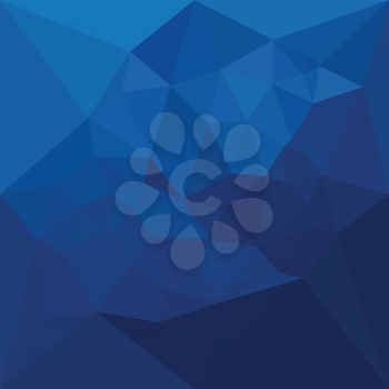 Low polygon style illustration of a egyptian blue abstract geometric background.