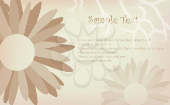 Royalty Free Clipart Image of a Flower on a Background
