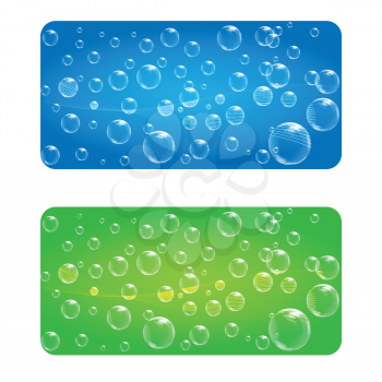 Royalty Free Clipart Image of Bubble Headers