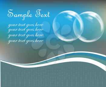 Royalty Free Clipart Image of a Bubble Background