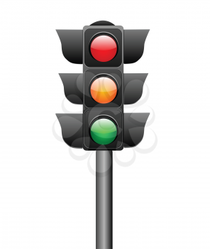 Royalty Free Clipart Image of Traffic Lights