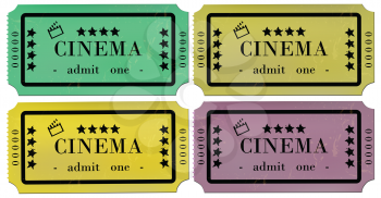 Cinema Tickets Set 
