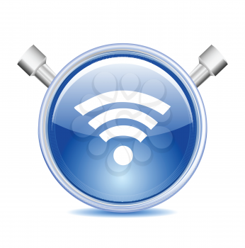 Blue Wi-fi Icon 