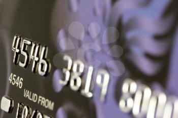 Royalty Free Photo of a Closeup of a Credit Card